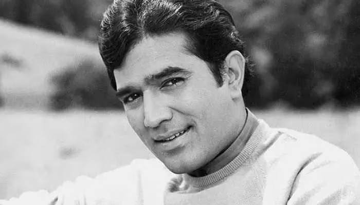 black and white picture of rajesh khanna