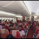 people on a plane under operation ajay