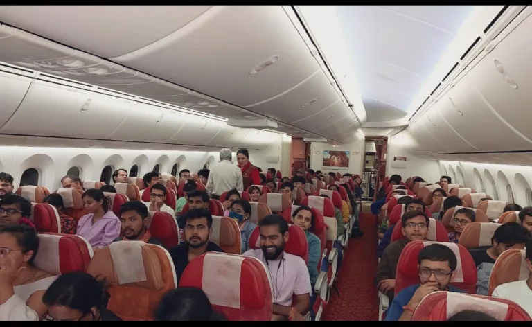 people on a plane under operation ajay