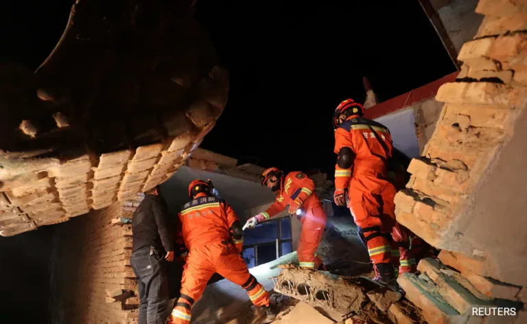 rescue operation in china aftermath of an earthquake