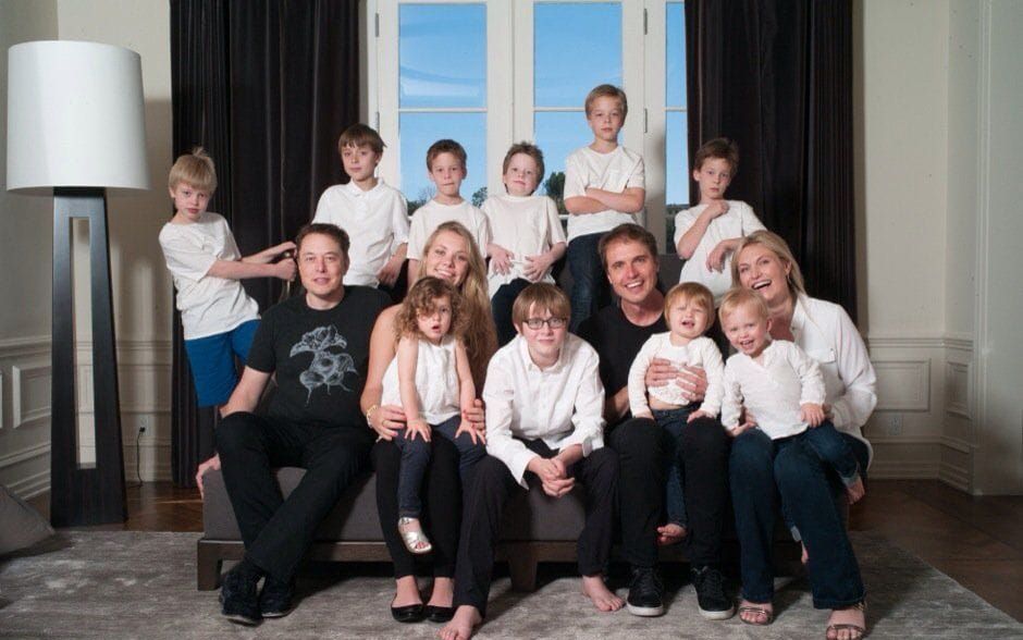 elon with his family