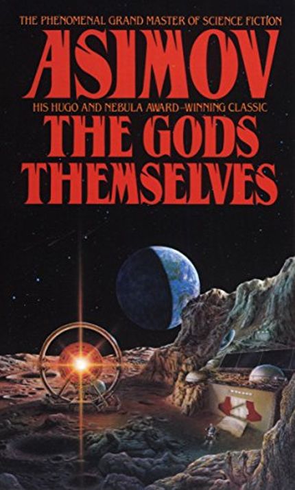 book cover of asimov's book the gods themselves