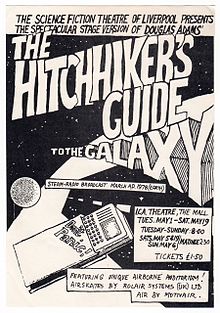 book cover of hitchhiker's guide to the galaxy