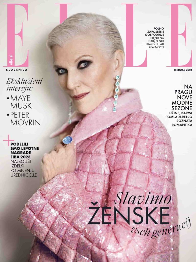 maye musk on elle cover page