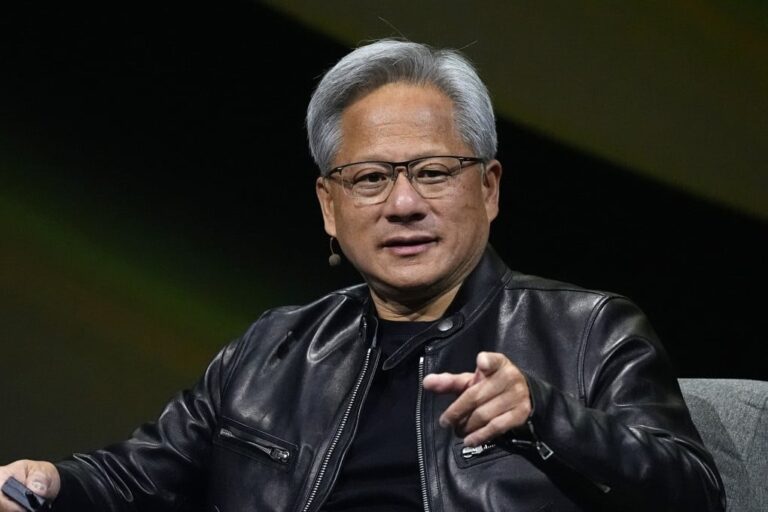 jensen huang in black jacket